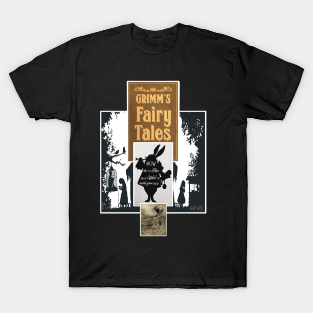 grimms fairy tales (collage) T-Shirt by elywick